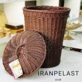 سبد رخت بزرگ دربدار حصیری