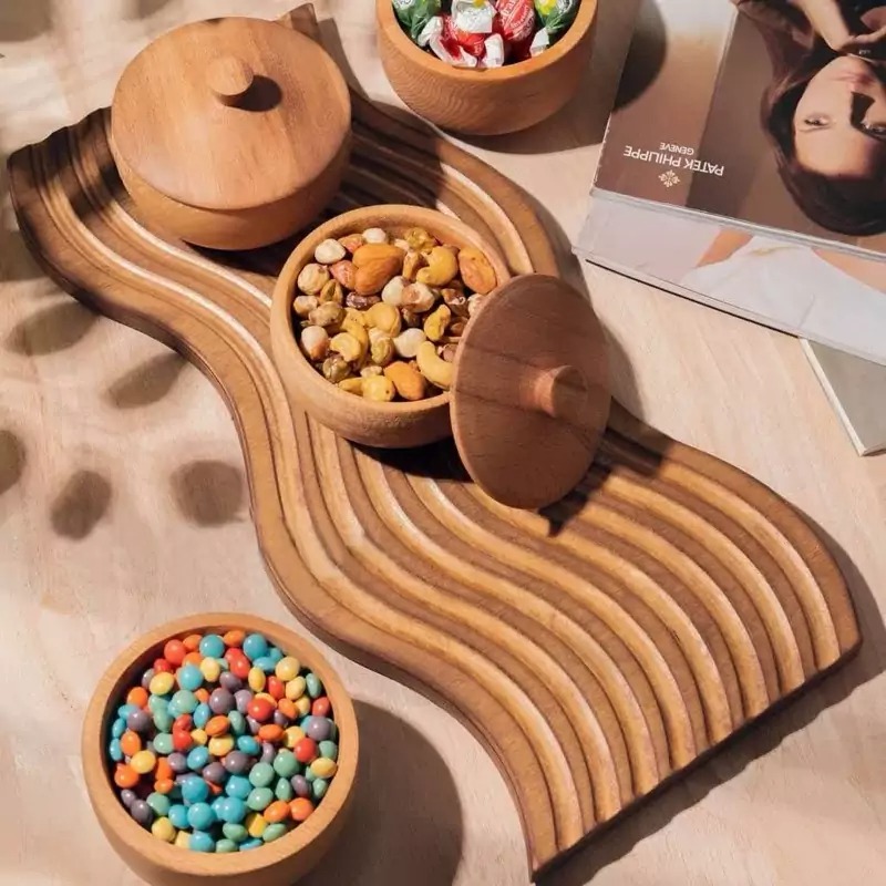 تخته-سرو-شیاردار-موج-دار-رنگین-کمان