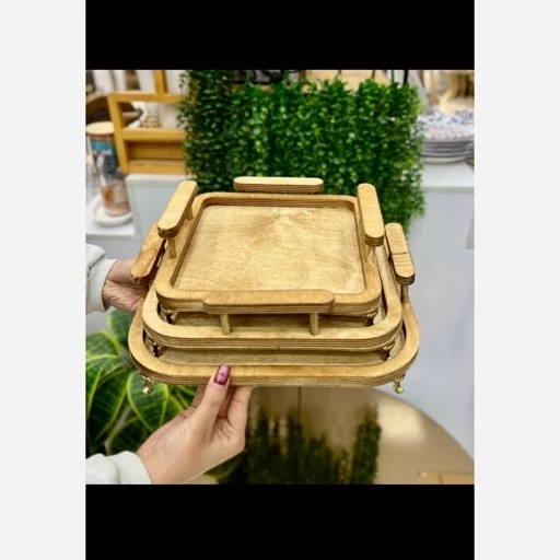 سینی-سه-تیکه-گرد-و-مربع-چوبی